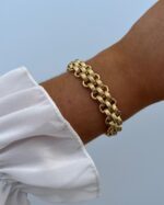 Pulseira malha grossa