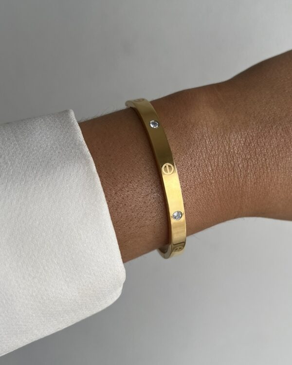 Bracelete mista dourada