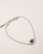 Pulseira olho turco em prateado