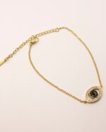 Pulseira olho turco em dourado