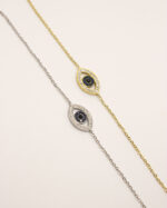 Pulseira olho turco em dourado