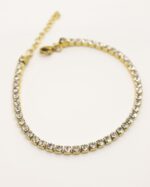 Pulseira brilhantes em dourado