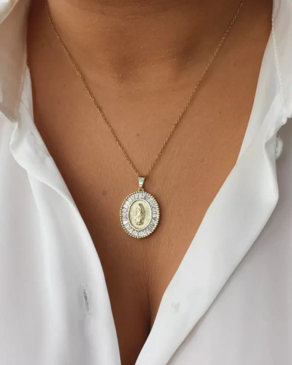 Colar medalha nossa senhora