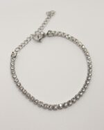 Pulseira brilhantes em prateado