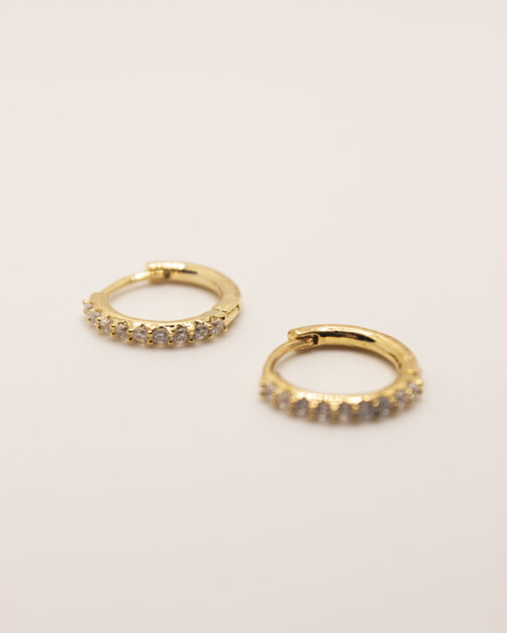 Argolas redondas em dourado