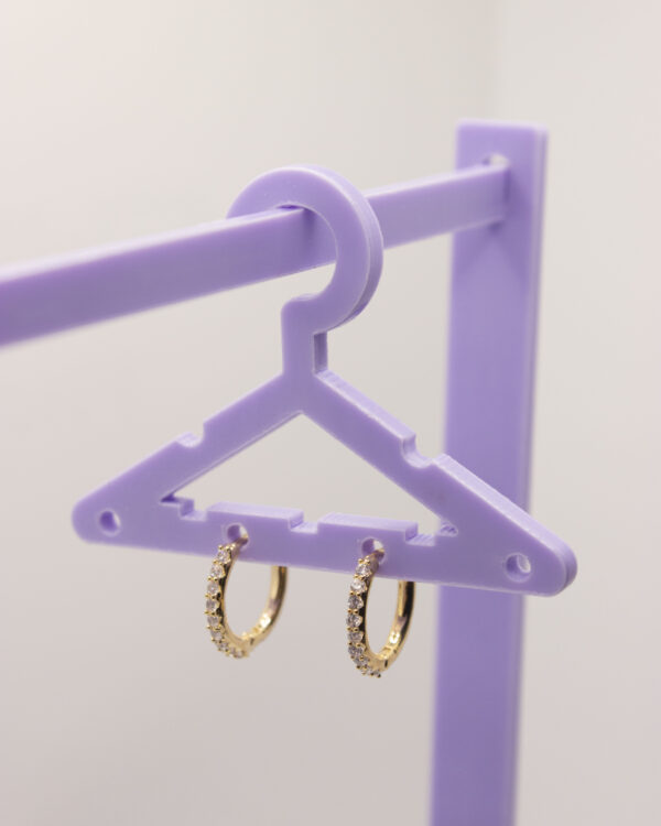 Argolas redondas em dourado