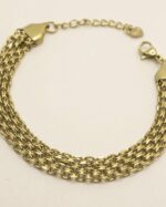 Pulseira malha entrelaçada