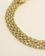 Pulseira malha entrelaçada