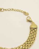 Pulseira malha entrelaçada