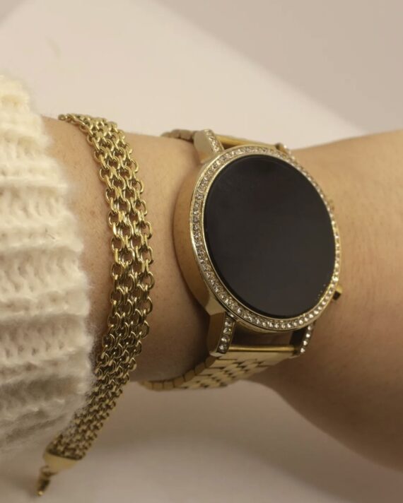 Pulseira malha entrelaçada