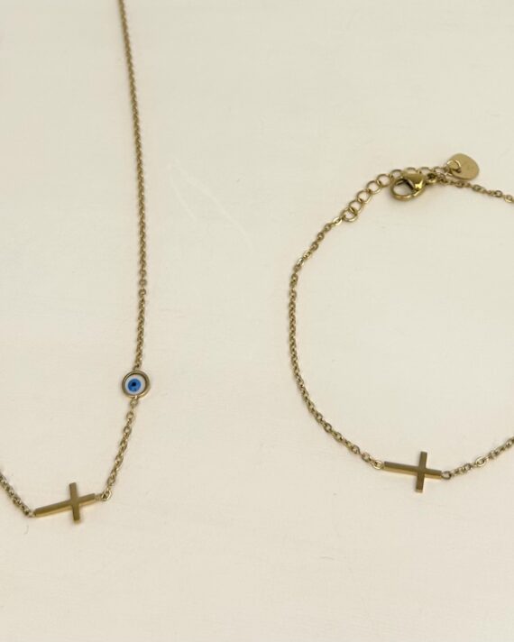 Conjunto colar + pulseira Sofia Ribeiro
