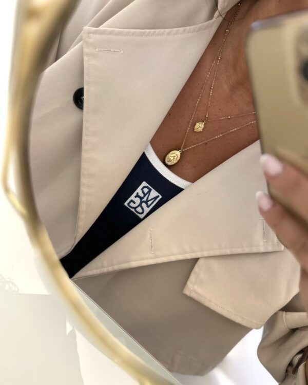 Colar medalhas duplo