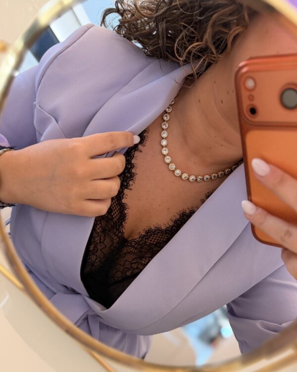 Colar inspiração em dourado ou prateado