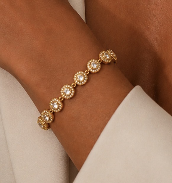 Pulseira inspiração dourada